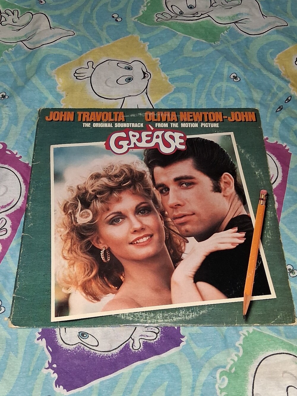 Original Press Grease Motion Picture Movie Soundtrack Record Vinly Album Vintage